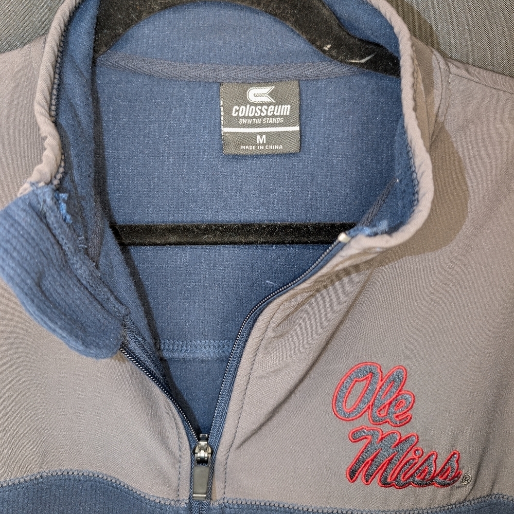 Ole Miss Rebels Full-Zip Fleece Jacket - Men's Medium - Picture 3 of 5